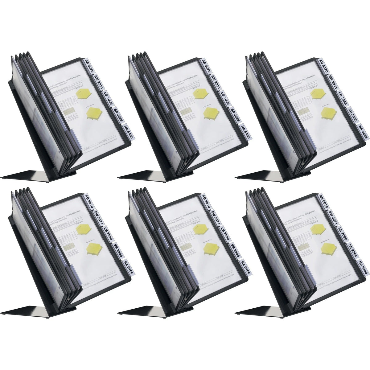 DURABLE Table 10 Display Panel System: Sturdy Support for A4 Media - Catalog Racks/Reference