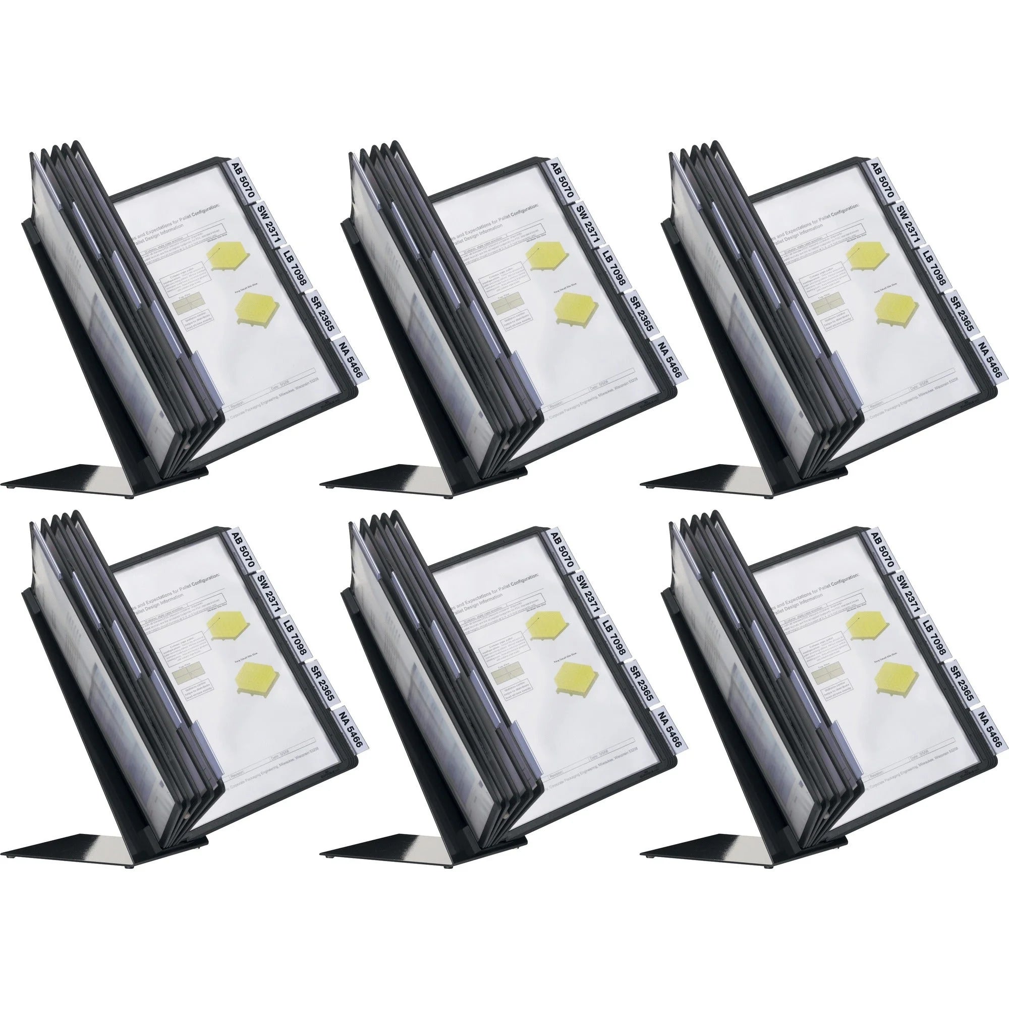 DURABLE Table 10 Display Panel System: Sturdy Support for A4 Media - Catalog Racks/Reference
