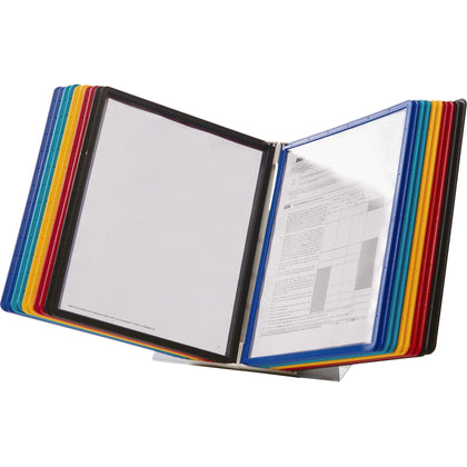 DURABLE Vario 20 Expanding Desk System: Eco-friendly Heavy Duty - Catalog Racks/Reference Display