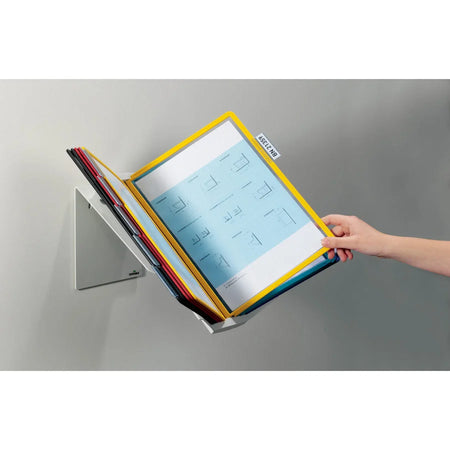 DURABLE Vario Pro Desktop Display System - 10 Panels for 8.50’’ x 11’’ Media - Catalog Racks/Reference