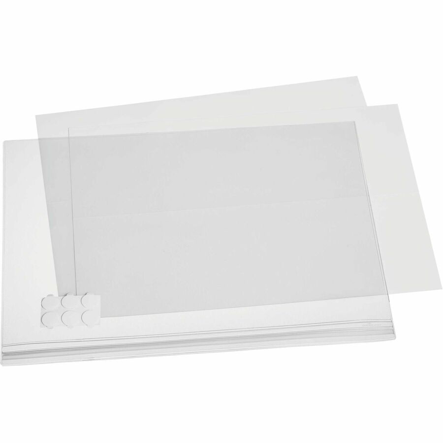 DURABLE Water Resistant Pockets, Tabloid, Self-Adhesive - 5 PK - Alternate-Image2