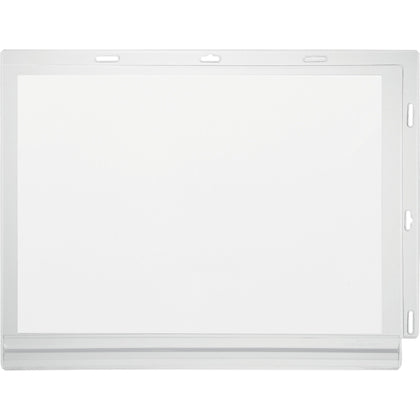 DURABLE Water-Resistant Document Pockets: Transparent 10.31’’ x 13.39’’ - 5/Pack - Signs & Nameplates