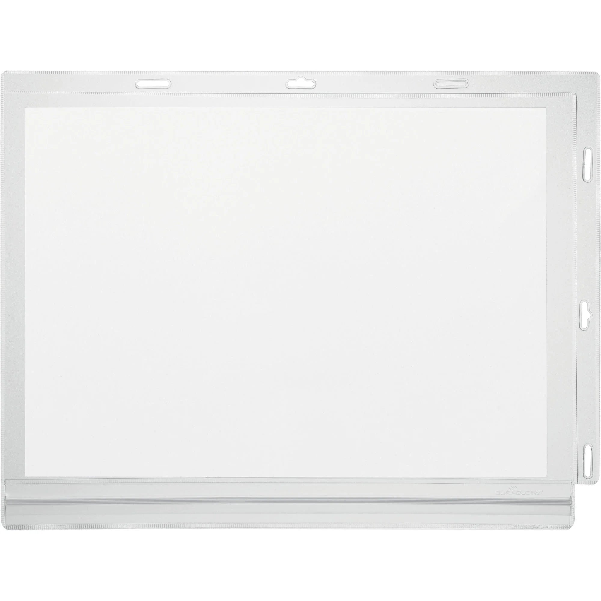 DURABLE Water-Resistant Document Pockets: Transparent 10.31’’ x 13.39’’ - 5/Pack - Signs & Nameplates