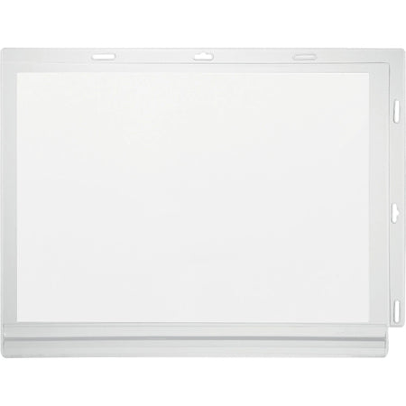 DURABLE Water-Resistant Document Pockets: Transparent 10.31’’ x 13.39’’ - 5/Pack - Signs & Nameplates
