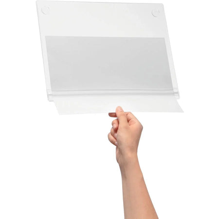 DURABLE Water-Resistant Document Pockets - Transparent 5/Pack - Signs & Nameplates