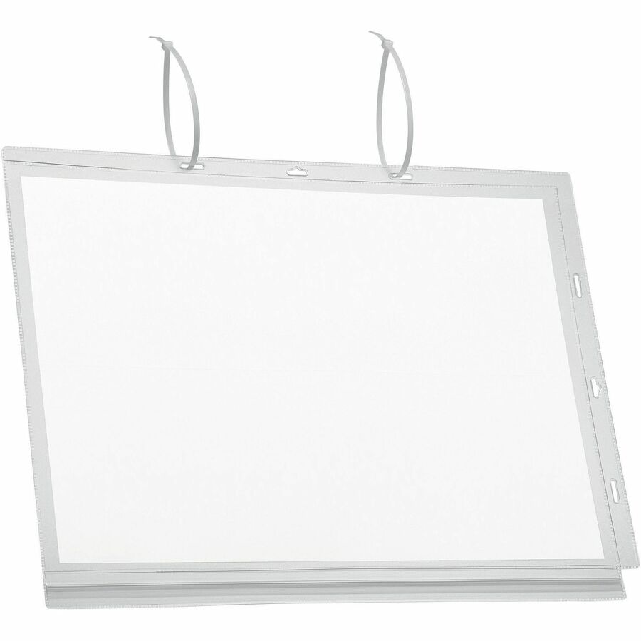 DURABLE Water Resistant Pockets, Tabloid, Cable Ties - 5 PK - Top