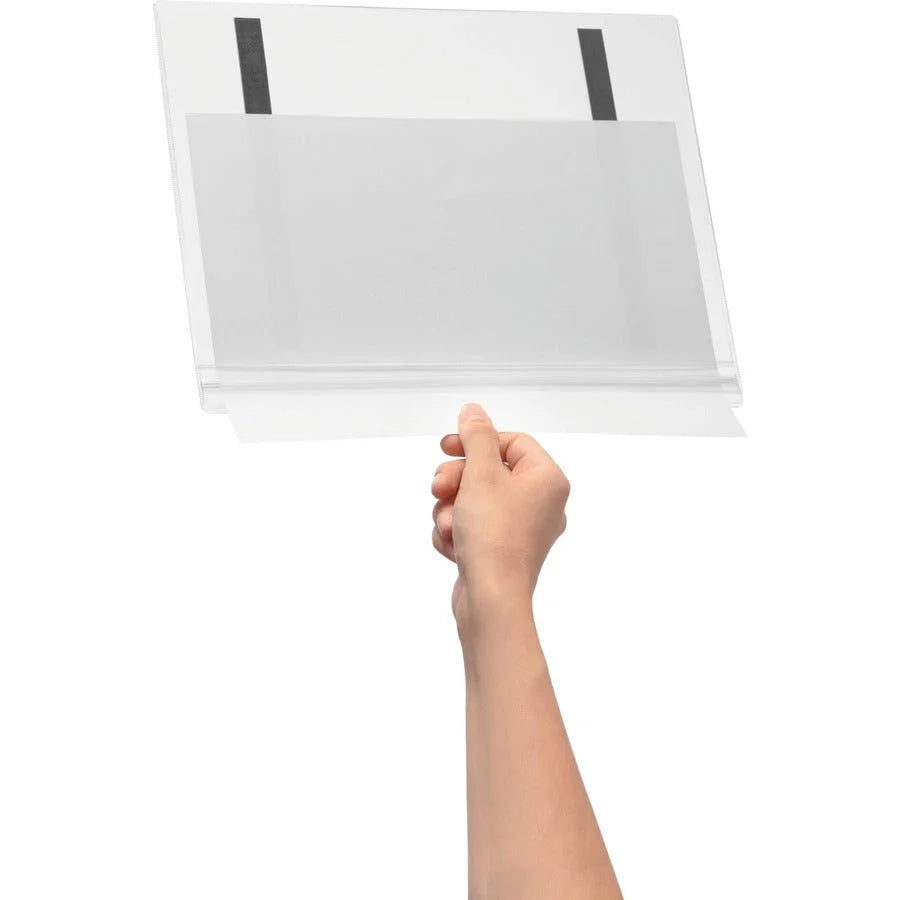 DURABLE Water-Resistant Magnetic Document Pockets - Keep Documents Safe & Secure - Signs Nameplates