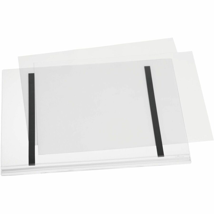 DURABLE Water Resistant Pockets, Tabloid, Magnetic - 5 PK - Alternate-Image2