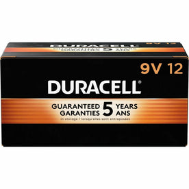 Duracell 9V Coppertop Alkaline Batteries - Multipurpose Power - 12/Box - & Battery Chargers
