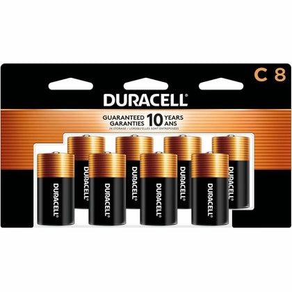 Duracell Coppertop Alkaline C Batteries - Reliable Power for Various Devices - & Battery Chargers