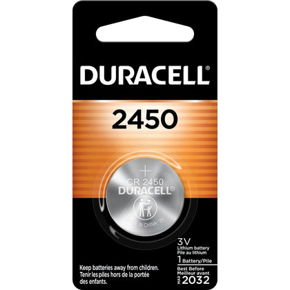 Duracell DL2450BPK Coin Cell Battery - 3V DC - 1 Pack - Batteries & Chargers