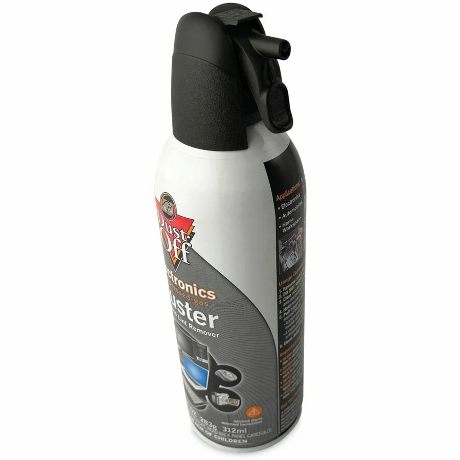 Dust-Off Compressed Gas Duster: Multipurpose Ozone-Safe - 1 Each - Electronics Cleaning Supplies