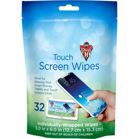 Dust-Off Electronics Screen Wipes: DTSW32 - Multipurpose BluePouch Pack - Cleaning Supplies