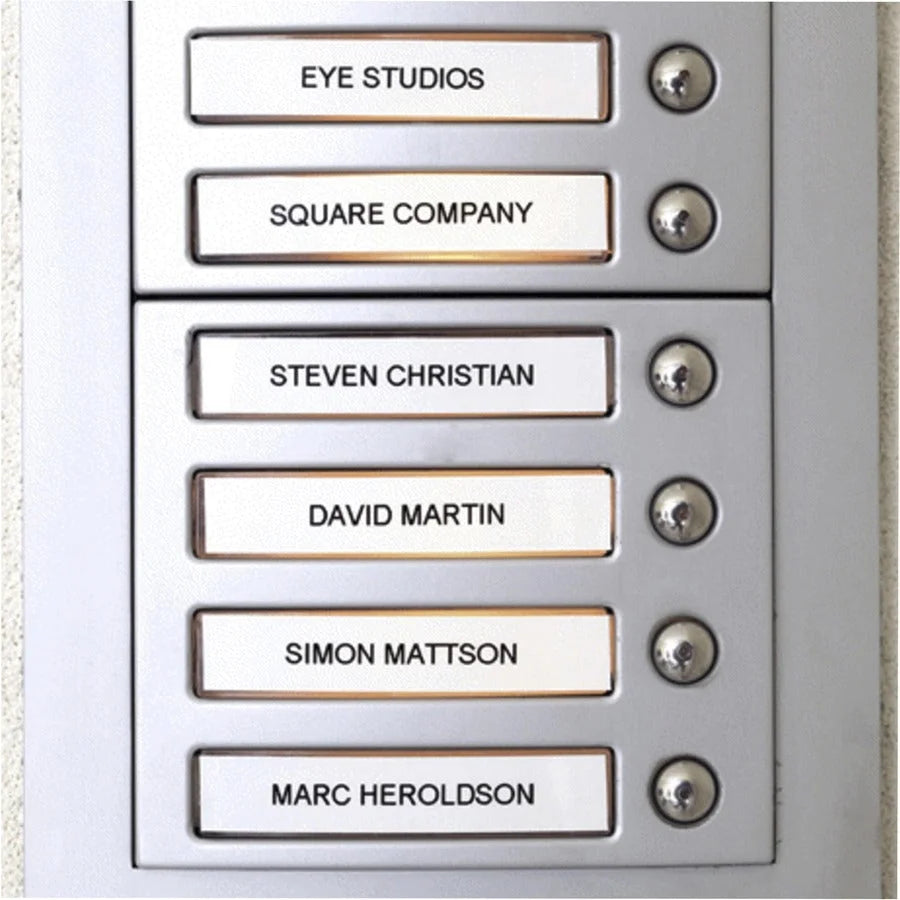 Dymo D1 Electronic Tape Cartridge: 3/8’’ White Polyester - Thermal Transfer - Label Maker Supplies