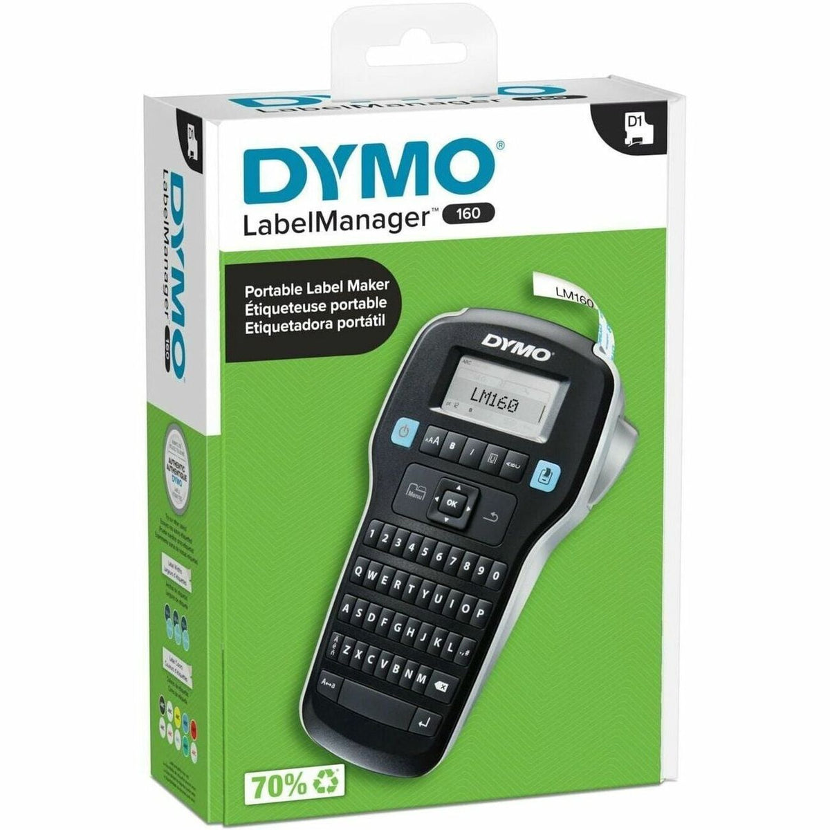 Dymo LabelManager 160 Portable Label Maker - 1300