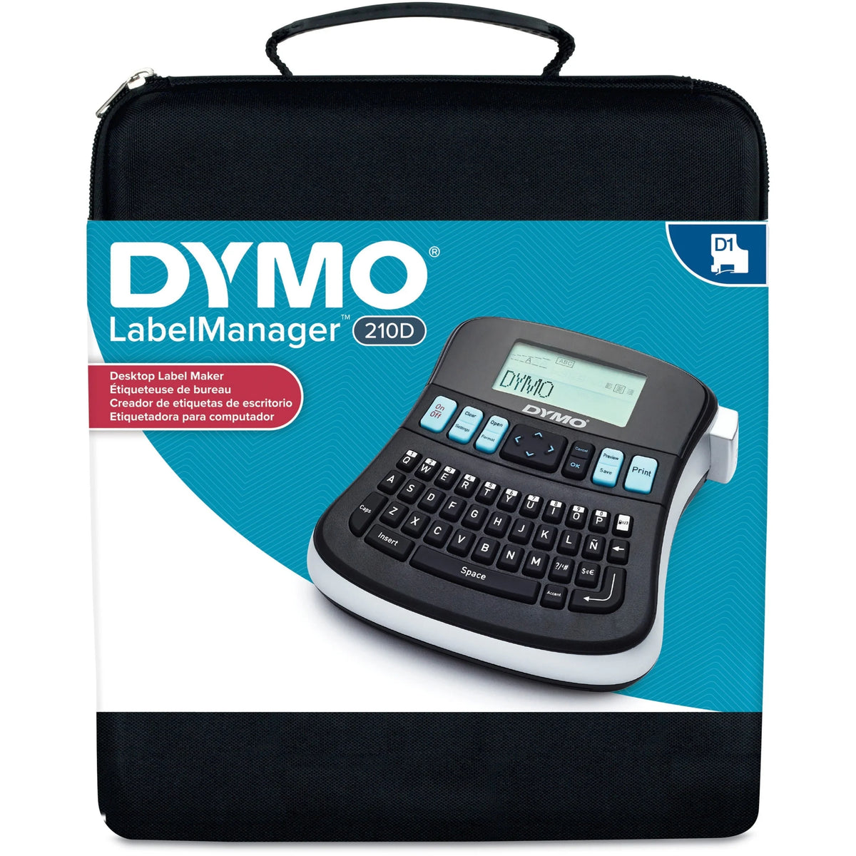 Dymo LabelManager 210D Kit: Thermal Transfer Label Printer - 180 dpi - PC Compatible - Printers / Labelers