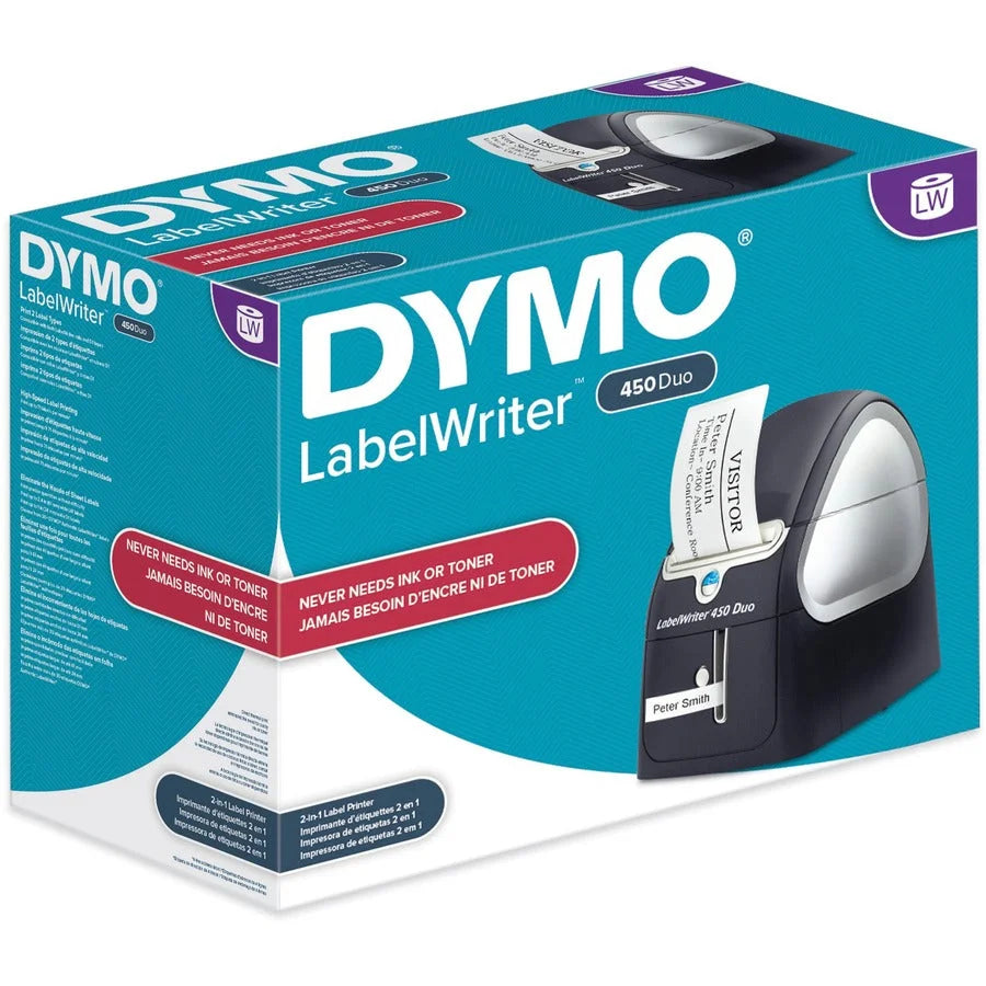 Dymo LabelWriter 450 Duo Printer: Monochrome Label Print for PC Mac - Printers / Labelers