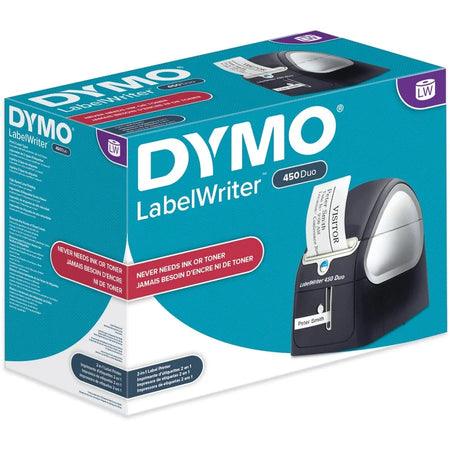 Dymo LabelWriter 450 Duo Printer: Monochrome Label Print for PC Mac - Printers / Labelers