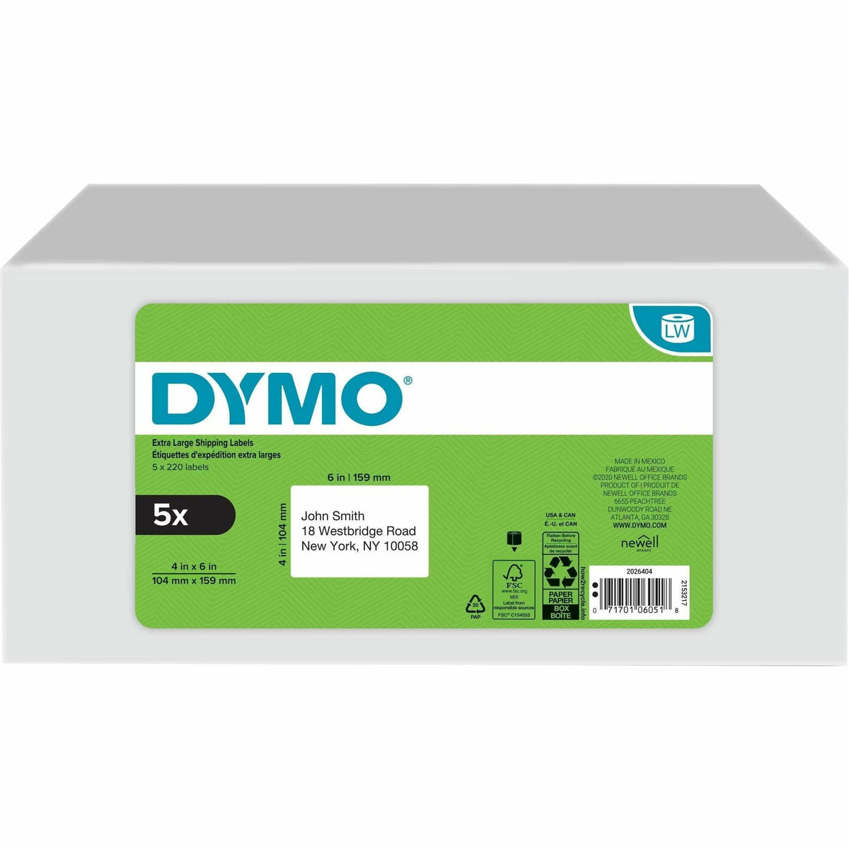 Dymo LabelWriter 4XL Label Printer Label Roll - 2000