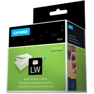 Dymo LabelWriter Address Labels: White Self-Adhesive - 350 Labels/Roll - 2 Boxes - Label Maker Supplies