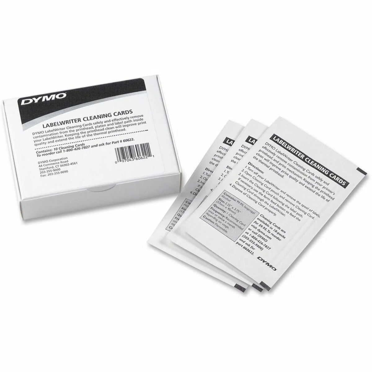 Dymo LabelWriter Cleaning Card - Printer Head Maintenance - 10/Box - Electronics Supplies