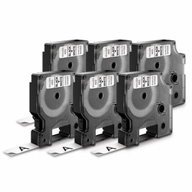 Dymo LabelWriter D1 White Labels - Pack of 6 - Label Maker Supplies
