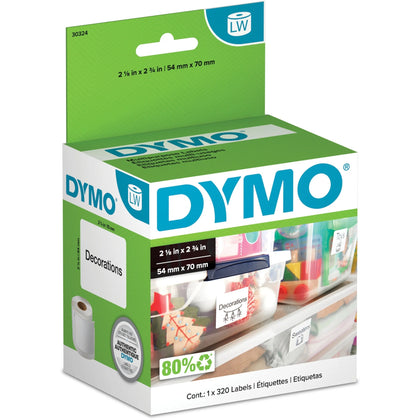 Dymo LabelWriter Multipurpose Labels - White 2 1/8’’ x 3/4’’ 320/Roll - Label Maker Supplies