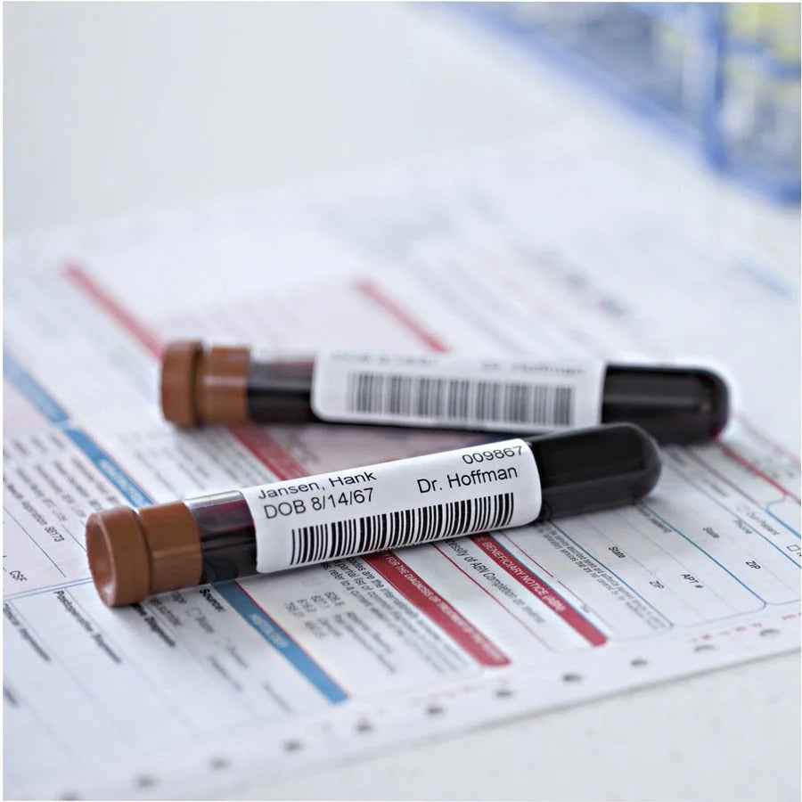 Dymo LabelWriter Small Multipurpose Labels - 1’’ x 2 1/8’’ - White - 500 / Roll - Label Maker Supplies