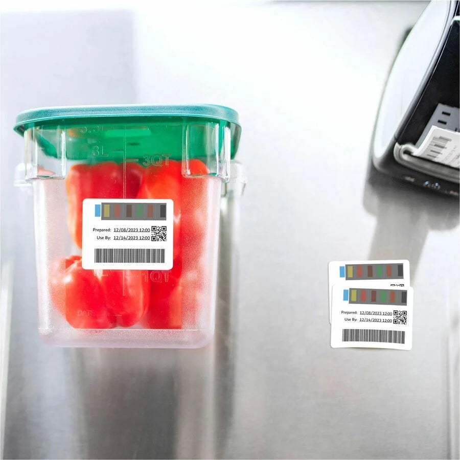 Dymo LabelWriter Stock Rotation Labels - White Paper 2 1/8’’ x 3/4’’ - 400/Roll - Label Maker Supplies