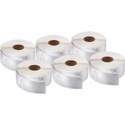 Dymo LabelWriter White Rectangle Labels - 3/4’’ x 2’’ - 500/Roll 6/Pack - Label Maker Supplies