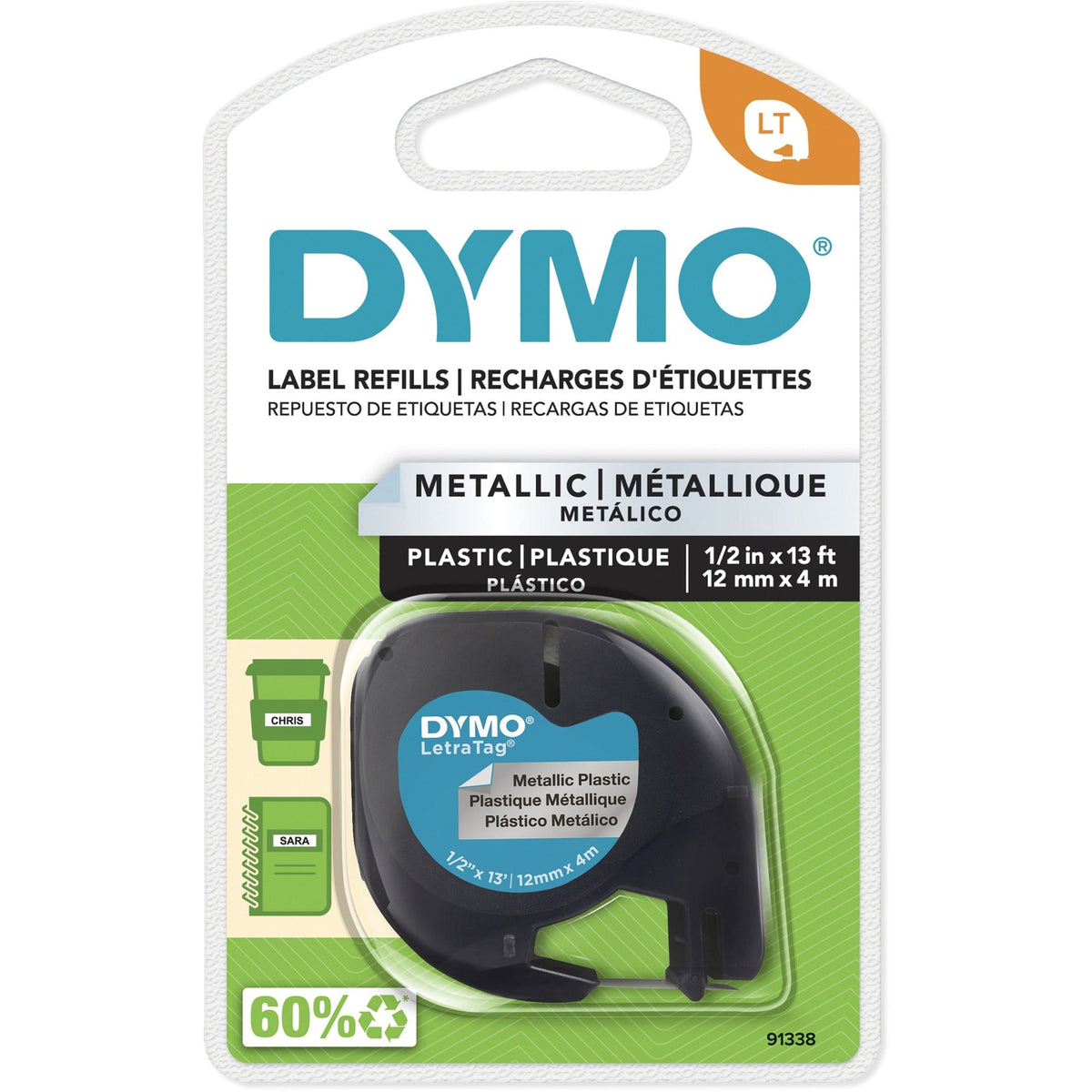 Dymo LetraTag Label Maker Tape Cartridge - 2000