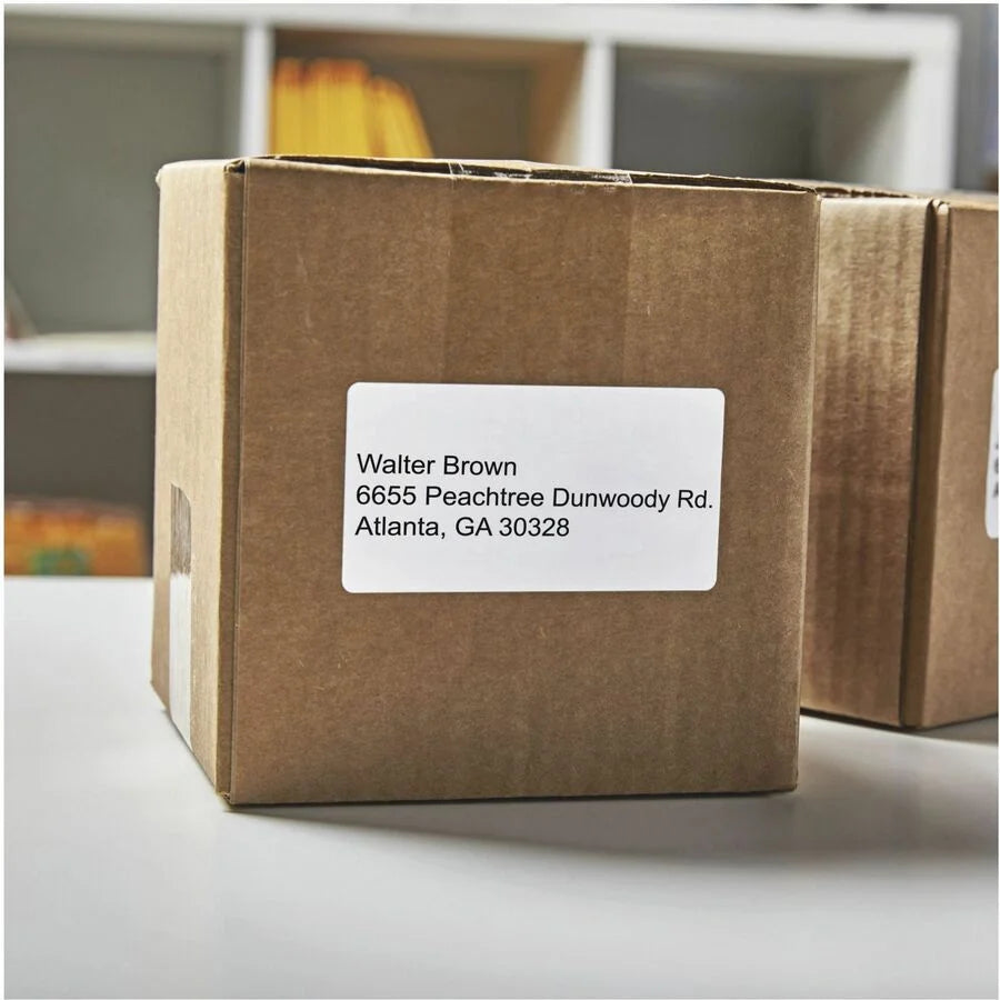 Dymo LW Shipping Labels: 2 1/8’’ x 4’’ White Rectangle - 220 Labels - Label Maker Supplies