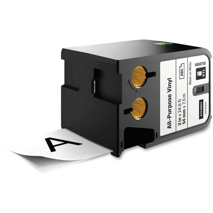 Dymo XTL All-purpose Vinyl Labels: 2’’ Thermal Transfer White - Water Chemical Heat Cold Oil Resistant - Label Maker