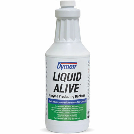 Dymon Liquid Alive Drain Maintenance - 32 fl oz - Odor Neutralizer & Non-toxic - Cleaners