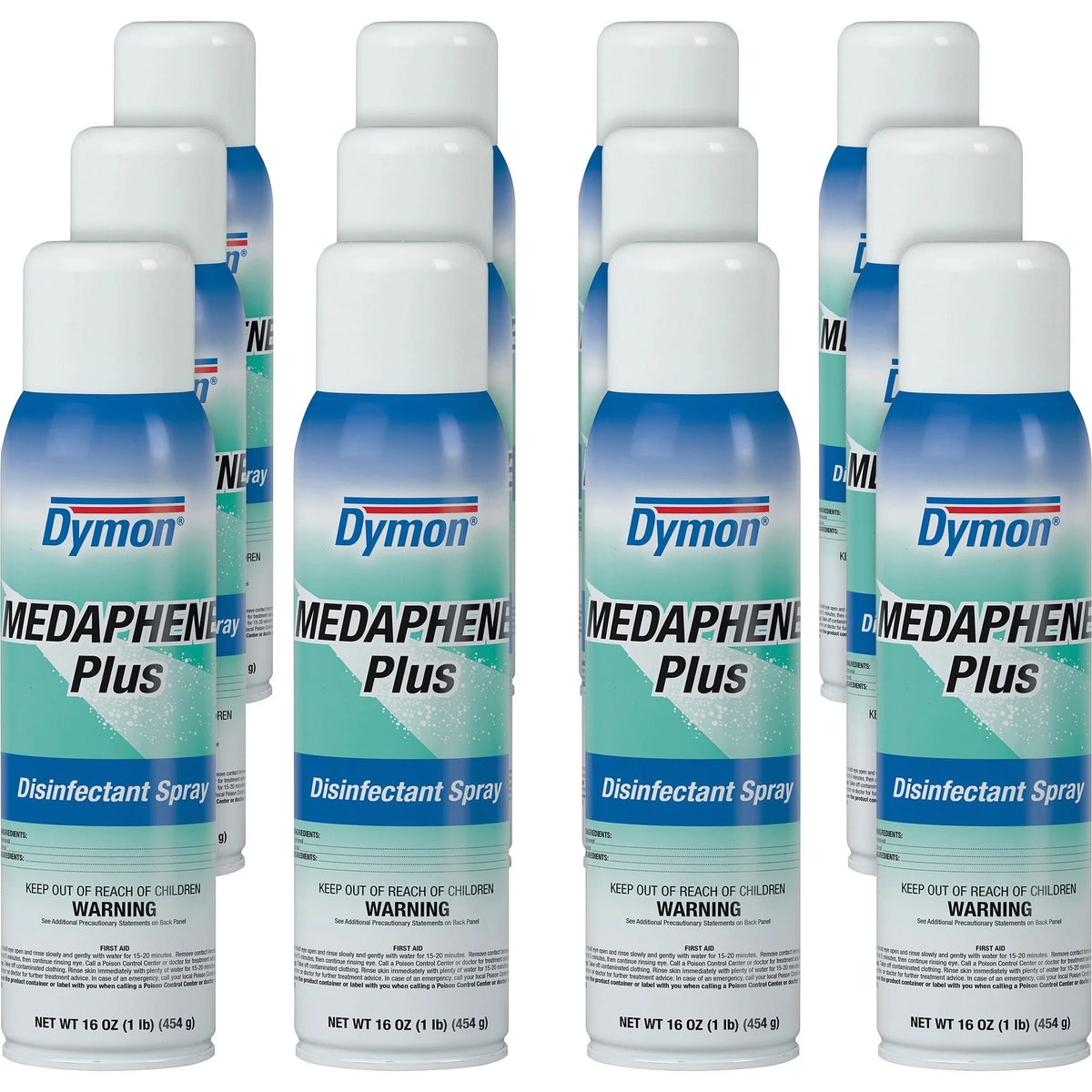 Dymon Medaphene Plus Disinfectant Spray - 16 oz - Pleasant Scent - Non-Porous - Disinfectants