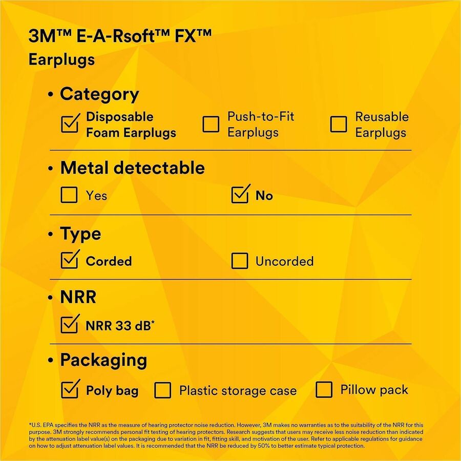 E-A-R soft FX Corded Earplugs - Alternate-Image4