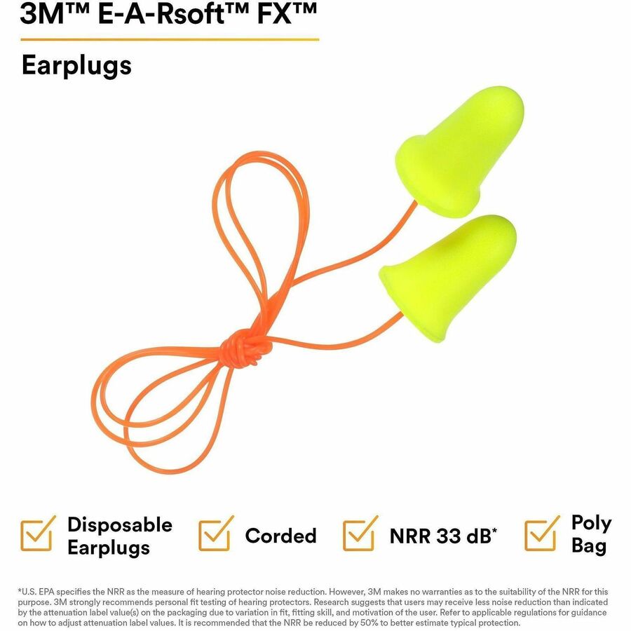 E-A-R soft FX Corded Earplugs - Alternate-Image7