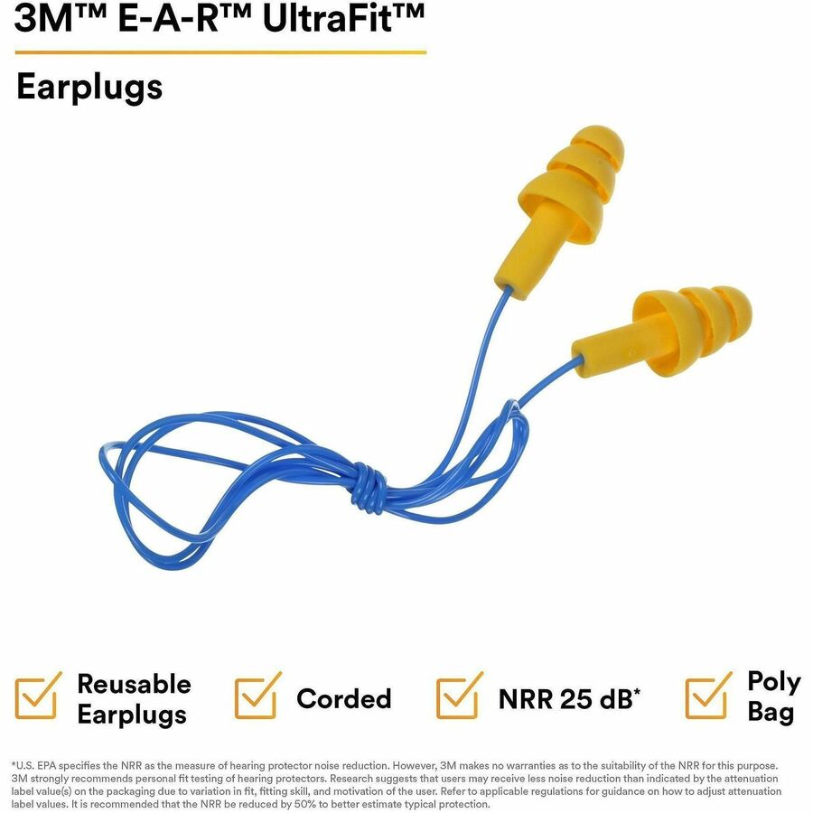 E-A-R UltraFit Corded Earplugs - Alternate-Image8