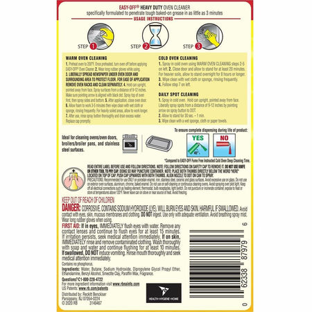 Easy-Off Heavy Duty Oven Cleaner - Rear