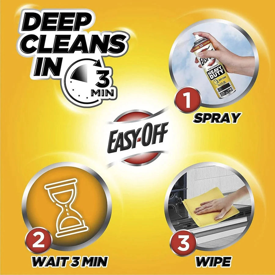 Easy-Off Heavy Duty Oven Cleaner: Fresh Scent 14.5 fl oz - 6/Carton - Specialty Cleaners