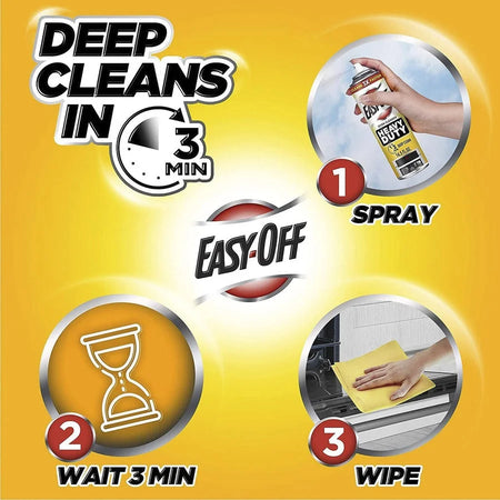 Easy-Off Heavy Duty Oven Cleaner: Fresh Scent 14.5 fl oz - 6/Carton - Specialty Cleaners