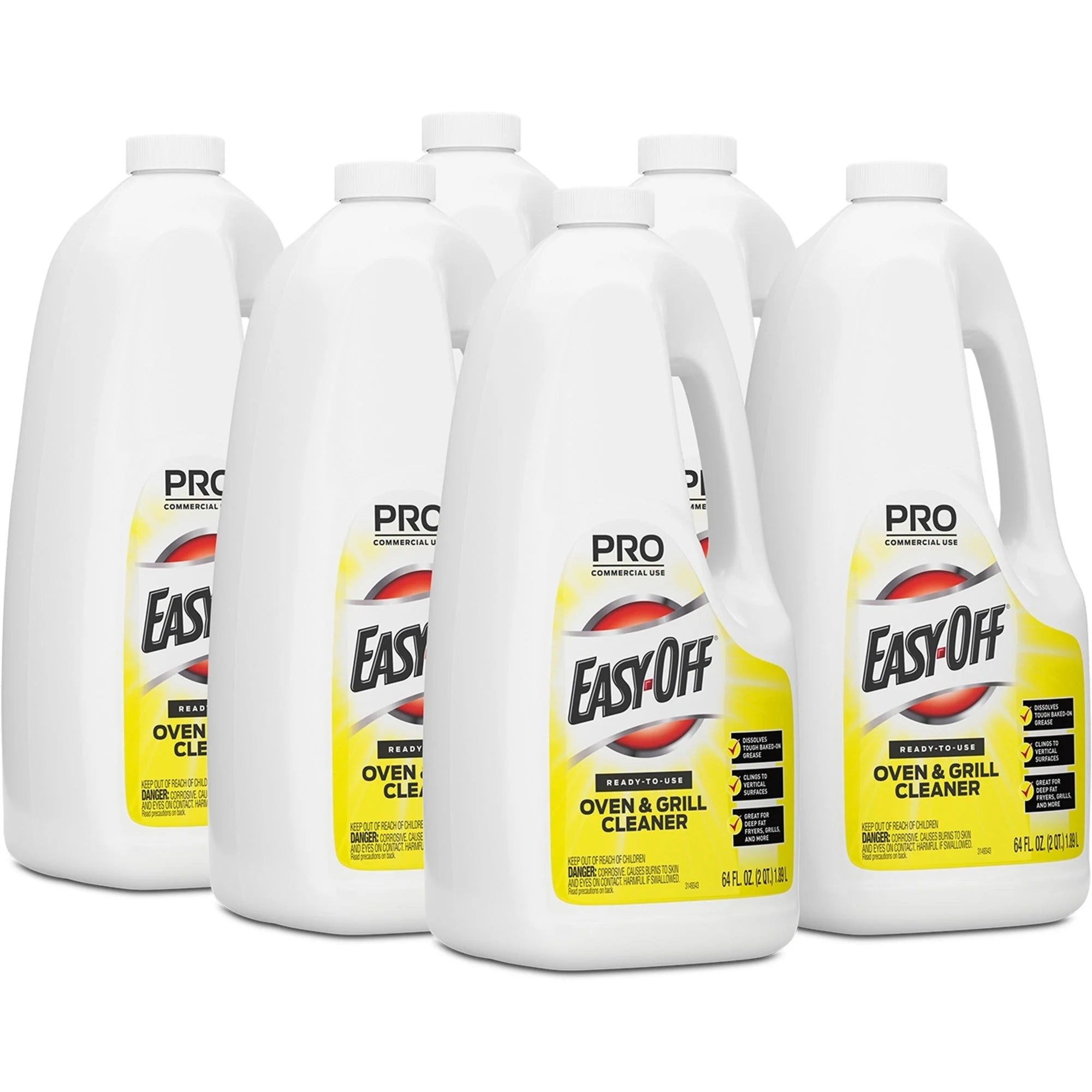 Easy-Off Oven/Grill Cleaner: 64 fl oz Non-flammable Solution - Specialty Cleaners