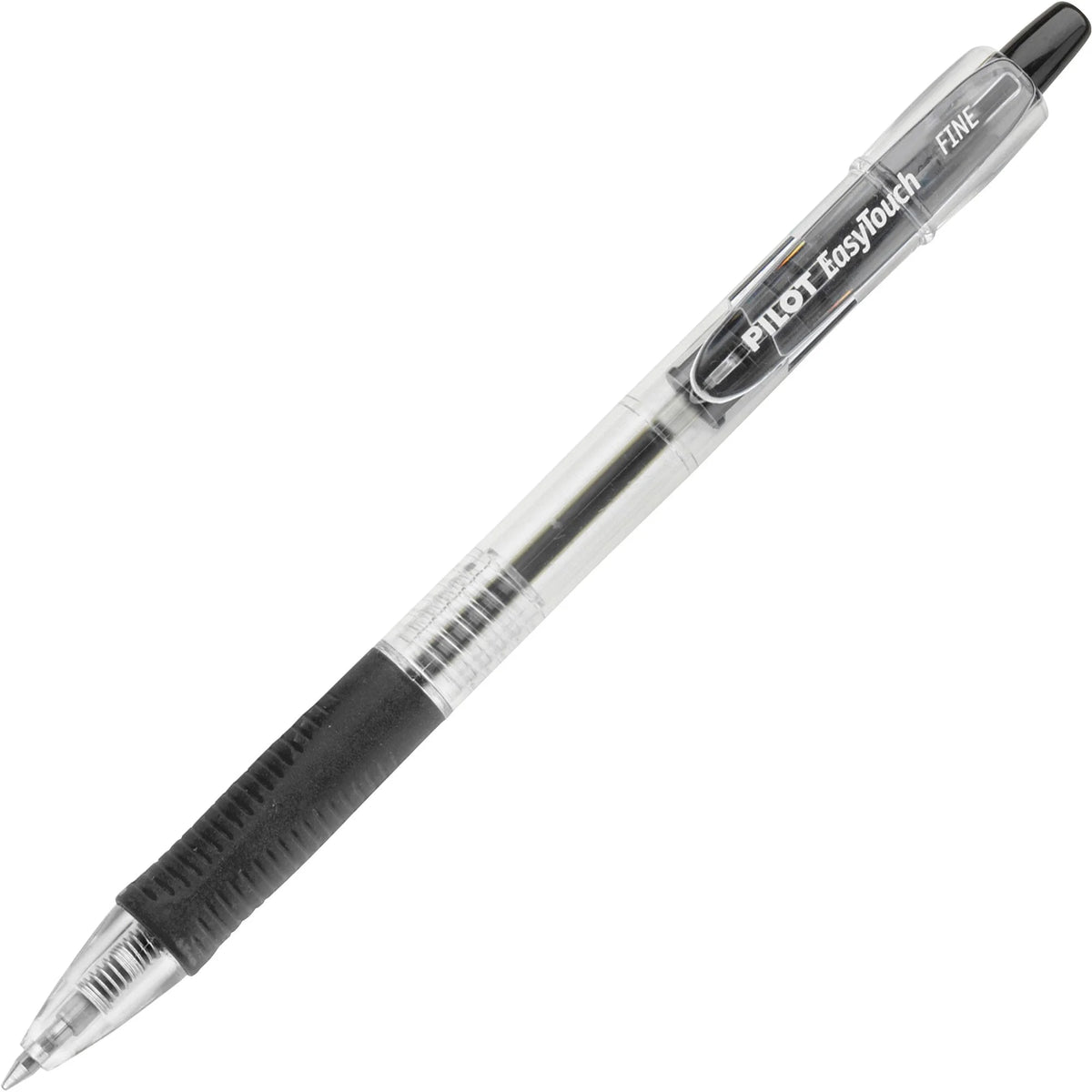 EasyTouch Retractable Ballpoint Pens: 0.7mm Fine Point Black Ink - Pens