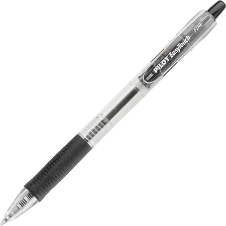 EasyTouch Retractable Ballpoint Pens: 0.7mm Fine Point Black Ink - Pens