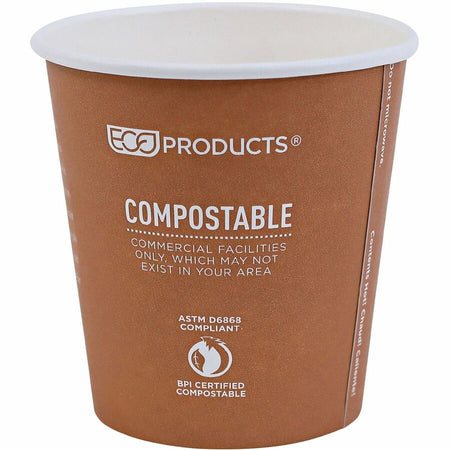 Eco-Products 10 oz World Art Hot Beverage Cups - fl - Multi - Paper Resin - Drink - 50/Pack - 20 / Carton