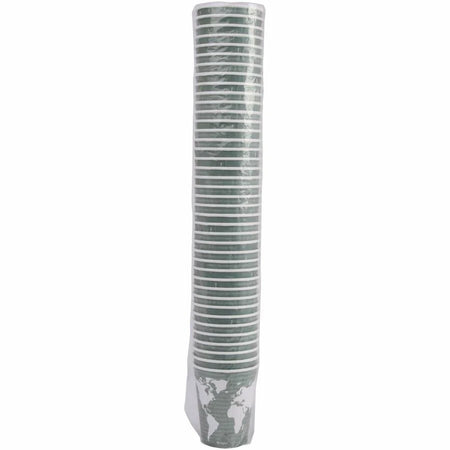 Eco-Products 12 oz World Art Insulated Cups - Green - 600/Carton