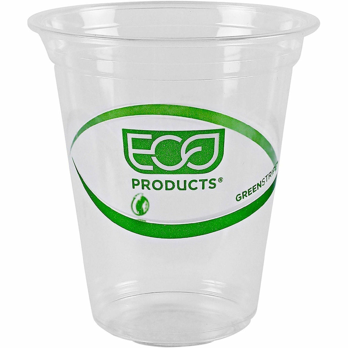 Eco-Products 16 oz GreenStripe Cold Cups - fl - Clear Green - Polylactic Acid (PLA) - Drink - 50 / Pack
