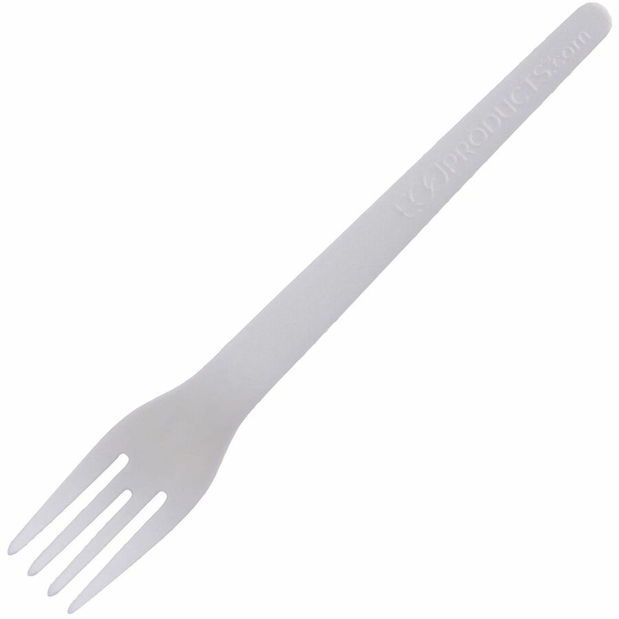 Eco-Products 6’’ Plantware High-heat Forks - 1 Piece(s) - Fork - x - Disposable - Pearl White - 50/Pack - 20 / Carton