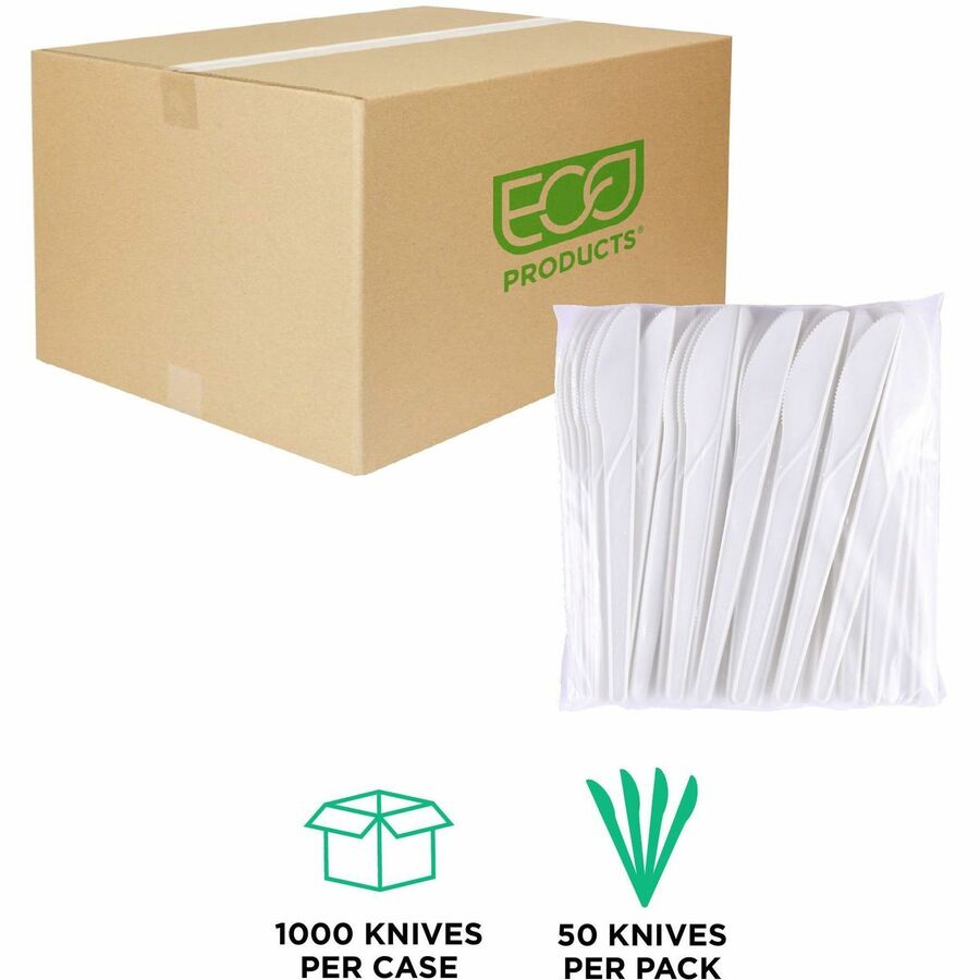 Eco-Products 6" Plantware High-heat Knives - Left
