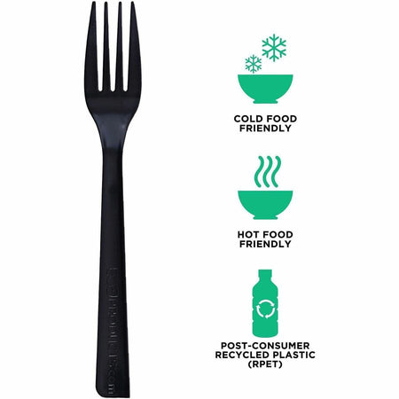 Eco-Products 6" Recycled Polystyrene Forks - Alternate-Image1